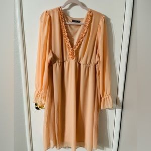 Shein Curve 4XL Peach Dress